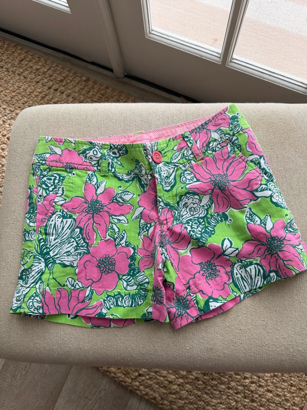 Lilly Pulitzer Pink & Lime Green Shorts